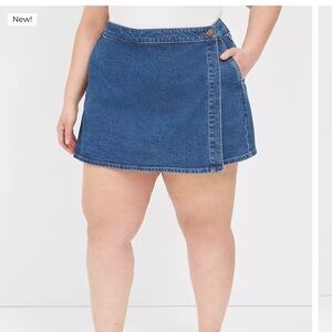 Lane Bryant denim skort